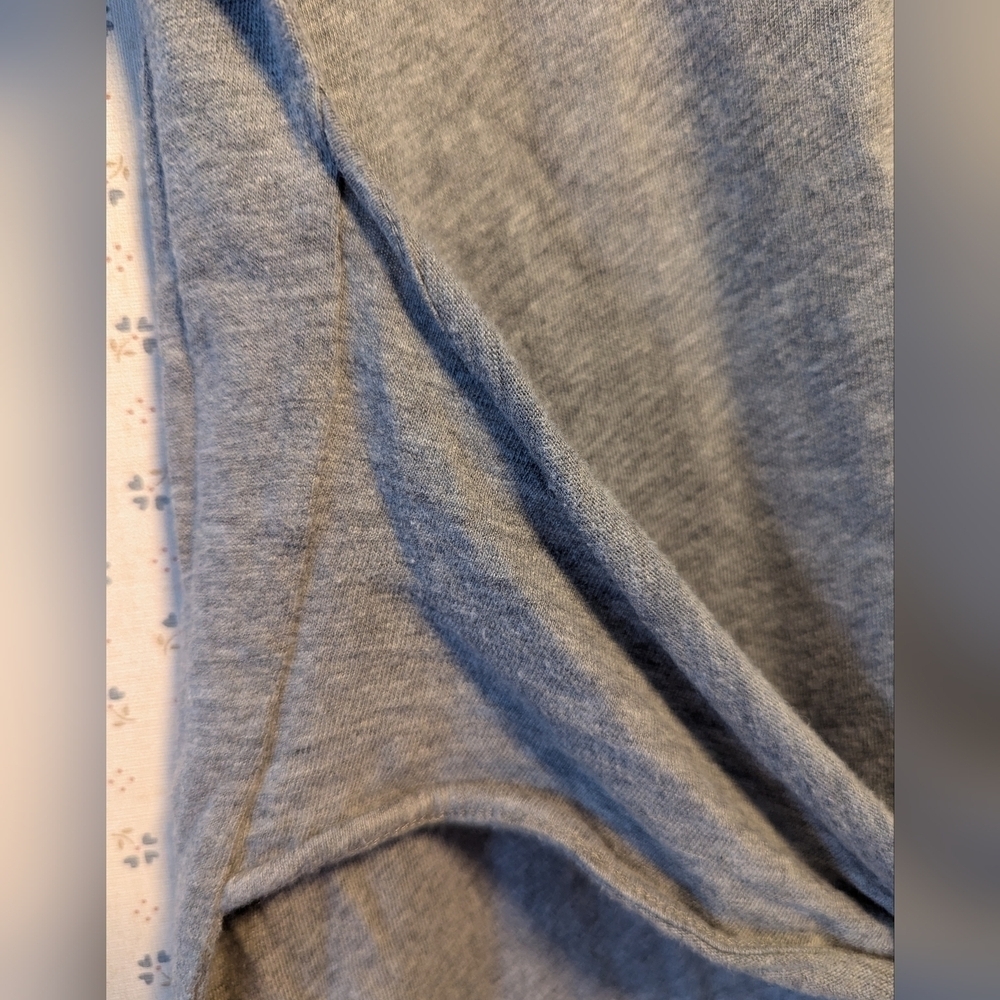J.Crew T-shirt dress grey XXS thin soft cotton can be worn as a shirt also - Picture 3 of 10